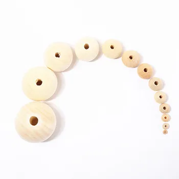 1 pakiranje 14 veličina nizozemski drvene perle prirodni drveni loptu DIY perle rasute perle izrada nakita ručne izrade