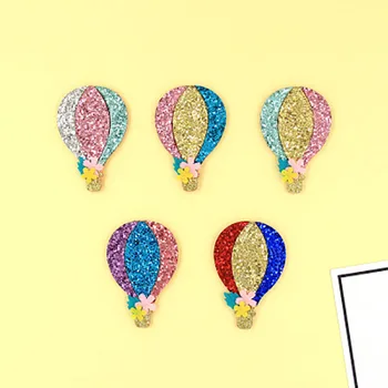 10 kom./lot 4,3*6,4 cm sjajna balon sa soft aplikacija Obrt za djecu pokrivala za Glavu, bobby pin za kosu Pribor