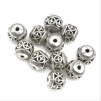 10шт Rupa 2 mm,Tibetanski Srebro Razuporne Perle za Izradu Nakita DIY Perle Ručne izrade Narukvica i Ogrlica Nakit