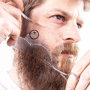 1PC Muški Predložak za polaganje brade Matrica Češalj za podrezivanje brade za muškarce jednostavno i fleksibilno Odgovara za alat 