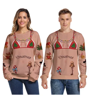 2020 Ružna Božićni pulover za žene/muškarce Kersttrui Pull De Noel Slobodan pulover 3D Crtani film Cosplay Zimske majice Odjeća Dres Mujer