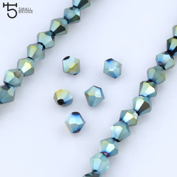 3 4 6 mm Austrija Cut-Šampanjac Staklene Perle za izradu nakita Diy Pribor Crystal Slobodan Razuporne Perle Whalesale Z219