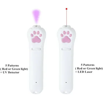 4 tipa USB Pet LED Laser Mačka Laser Igračka Interaktivna Igračka je Sjajna Animacija Miš Sjena mačka Pokazivač Svjetlosna Olovka Napunjene Igračke