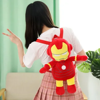 42 cm Crtani Anime Osvetnici Medo Ruksak Igračka spiderman Iron Man, Kapetan Amerika Mekani Mekani Plišani Lutka Dječje igračke na dar