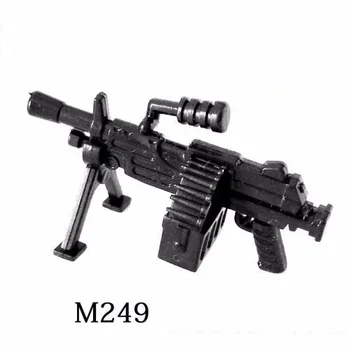 5 kom./lot M249 Teške strojnice originalni mini-igračka playmobil interventnu policijska plovila oružje Kompatibilne figurice i igračke za djecu