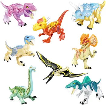 77087 Gradivni Blokovi Svijet Dinosaura Тираннозавров Rex Transparentan Model Cigle Edukativne Igračke Za Djecu Poklon