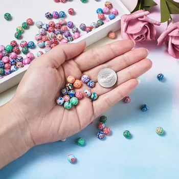 8/10/12 mm Okrugle Perle od polimer gline ručni rad za izradu nakita DIY Mješoviti Povremeni boja Rupu: 2 mm,200 kom./lot
