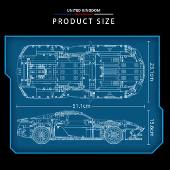 Automobili su Gradivni Blokovi Tehnički Aston Martin GT3 Cigle Super Trkaći Sportski Automobil Poklon Model Automobila Građevinske Setove Za Dječaka