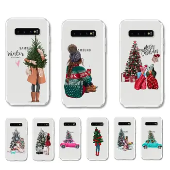 Božićno drvce djevojka poklon Torbica za telefon Samsung Galaxy S7 edge S8 S9 S10 S20 plus S10lite torbica za A31 A10 A51 Poklopac