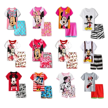Dječje пижама Disney Mickey kratkih rukava i Minnie Dječji kostim Pidžama za dječake i djevojčice Dječji kostim