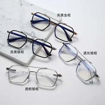 Dual beam oblika anti-plavo svjetlo naočale 2022 trendy sunčane naočale za žene i za muškarce metalna okvira ženske modne računala naočale