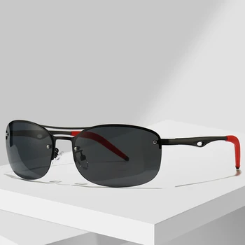 Gospodo Polarizovana Photochromic sunčane naočale rimless Sunčane Naočale za vožnju Gospodo Berba Luksuzne Marke Dizajnerske Zrake 2021 Nove nijanse