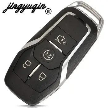 Jingyuqin 3/4/5 Gumb Smart-Daljinski Upravljač Privjesak za Ford Mustang Edge Explorer Fusion Mondeo Kuka Torbica za ključeve od automobila s oštricom неразрезанным