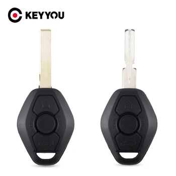 KEYYOU Neodrezan Torbica za ključeve od automobila 3 BNT Za BMW E38 E39 E46 EWS Sistem Ključ Daljinski Privjesak Torbica Zamjena Pokrova za ključeve od automobila Privjesak bez ključa