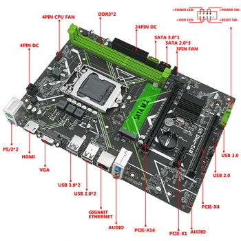 Kit matične ploče MACHINIST B75 LGA 1155 procesor Intel I3 3220 Cpu DDR3 8 G(2*4G) Memorija SATA3 NGFF M. 2 B75-PRO-U5