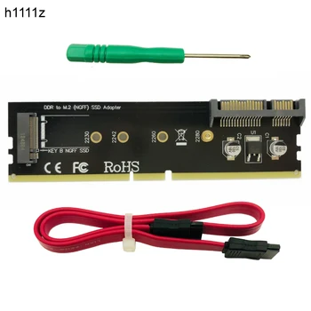 M2 SSD DDR3 Adapter DDR M. 2 SSD Raiser Riser Card M. 2 NGFF B Ključna Priključak za SATA Napajanje 7-pin SATA Port Priključak matične ploče NOVI