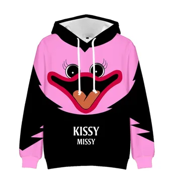 Novi 3D print Kissy Missy Hoodies Muške veste Ženski unisex majice Jesenske Bebe Maki za igre s kapuljačom Casual-pulover za dječake i djevojčice