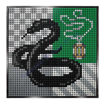 Novi 4340 kom. Pixel Art mozaik je Umjetnička slika Građevinski blokovi i Cigle 4 Tipa 3 U 1 MOC DIY Igračke, Ukrasi Slika za životinje Film