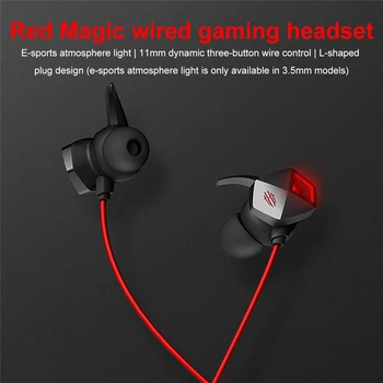 Originalni Gaming Slušalice Nubia RedMagic 3,5 mm Slušalice za RedMagic 6 6Pro Sportske Slušalice Type-C Slušalice za Red Magic 5G 5S