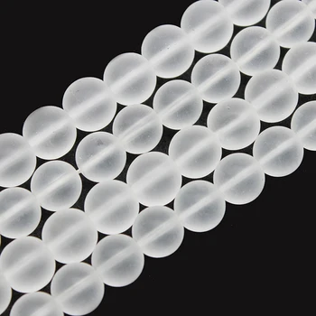 Prirodne Mat Prozirni Kristali Kvarca Kamene Okrugle Perle Slobodan Razuporne Perle 4-12 mm za izradu nakita DIY Pribor za sharma DIY