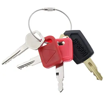 Set ključeva za teške opreme 4 Ključa za MAČKA je pogodan za JOHN DEERE & Komatsu AT194969, AT195302, 5P8500, 787