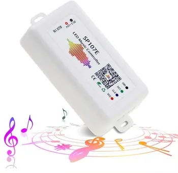 SP107E Bluetooth LED Music kontroler Boji пиксельный IC SPI Kontrolera pomoću aplikacije za smartphone za WS2812B WS2813 SK6812 Led traka