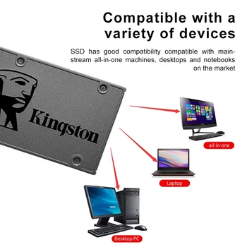 SSD Kingston A400 Disco 120 GB, 240 GB i 480 GB Interni Statički disk SATA-III 2,5-inčni Tvrdi disk HD za desktop laptop