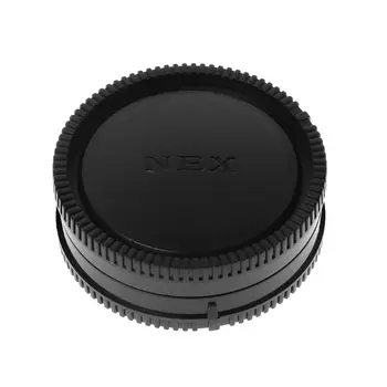 Stražnji Poklopac objektiva Poklopac Fotoaparata od prašine 60 mm Zaštita od elektronske Nosače Plastika Crna za Sony A9 NEX7 NEX5 A7 A7II 28. studenog