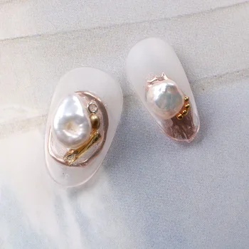 TSZS10pcs/boca nail art prirodni slatkovodni biseri nokte modni nakit pedikerski salon profesionalni proizvod