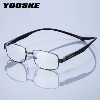 YOOSKE Poslovne Anti-Plavo Svjetlo Naočale Za Čitanje Gospodo Magnetska Viseći Na Vratu računala Naočale S Magnetom Muške Naočale +1,0 1,5