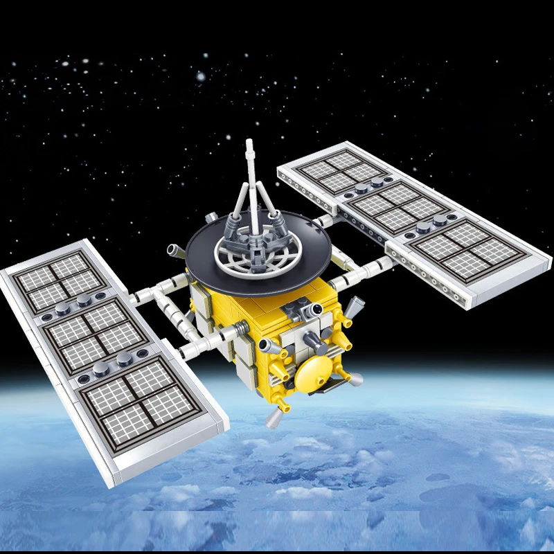 335 kom. Zrakoplovne high-Tech serija svemirskih postaja Gradivni Blokovi Satelitski astronaut DIY Cigle Edukativne igračke za djecu Poklon 1