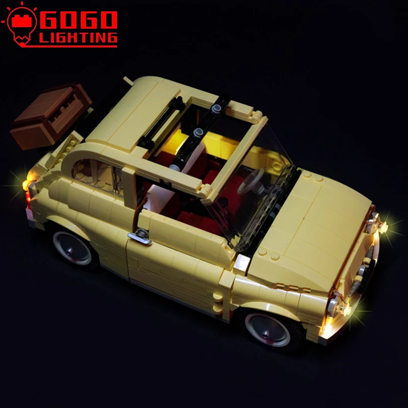 Brand GOGOLIGHTING LED Kit Svjetla Za Lego 10271 Za Fiat Nuova500 Auto Gradivni Blokovi, Komplet Žarulja Igračke(Samo Svjetlo Bez Modela) 5