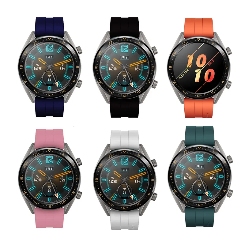 FIFATA za Huawei Watch GT2 / GT Pametne Uzicom za sati Silikon Sportski Remen za sat Honor Magic 2 22 mm Pribor za narukvice 0