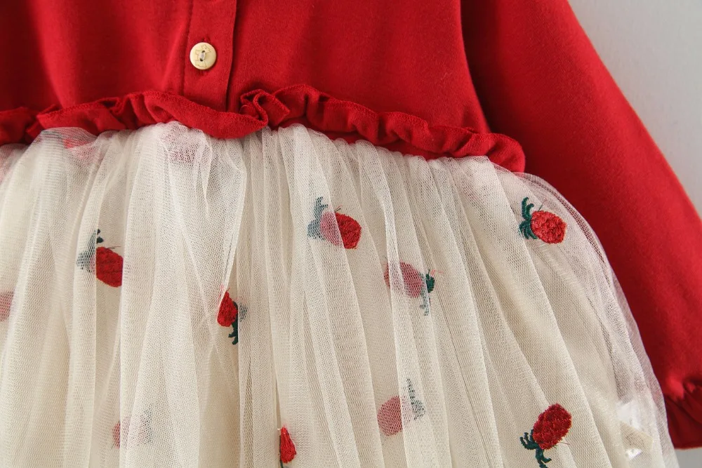 Proljeće haljina za djevojčice, Dječje majice Svakodnevne cijela jesen dječje haljine 1 2 3 godina dugih rukava Odjeća za djevojčice 2019 Odijelo 1