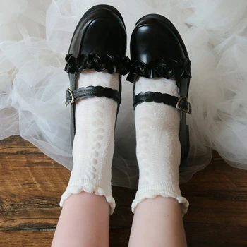 1 Par Ženskih čarapa s ukrašen Čarape Lolita Čarape Odijela Pribor Prosječna Cijev Pamučne Čarape Slatka Dar Slatka Djevojka