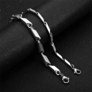 3/5 mm Muški narukvica-lanac od nehrđajućeg čelika s nepravilne geometrije Narukvica-lanac za muškarce i žene Punk Nakit na ruci Narukvica 2021