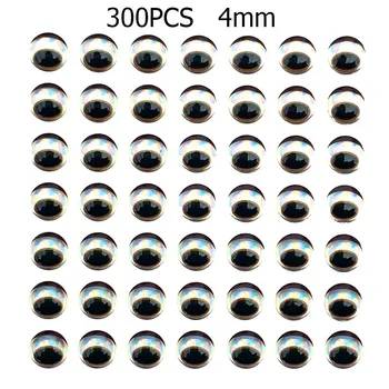 300 kom. 3D Holografska Riblja Mamac Zjenicu Oka Zmije Crvena 3/4/5/6 mm Riba oči za vezivanje izađu DIY Ribolov Pribor