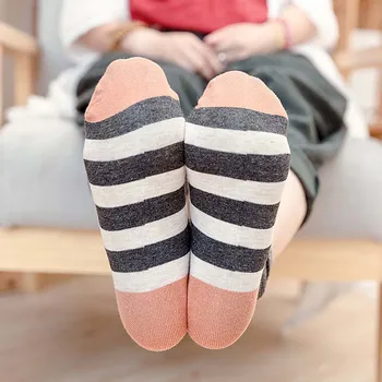 [EIOISAPRA]Kreativni Japanski čarape Харадзюку prugama Prozračna čarape, Ženske Boje čokolade U stilu Faksu Соккен Upijaju znoj Кальцет