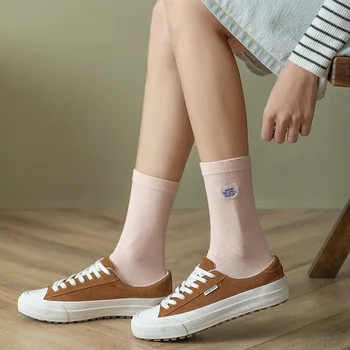 Japanski stil za žene pamuk skateboard uličnog i hip-hop studentski čarape harajuku sokken Star mesec vezeni sox