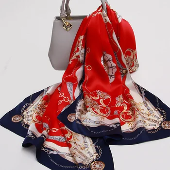 Prirodni svileni Šal za žene 2020 Print od prirodne svile Marama, Marame i oblozi za dame Marame od čistog svile Foulard Femme