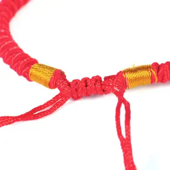 Ženski uže pleten Red Lucky String narukvica Narukvica-Čuvar Donosi Vam Sretan Svijet Podesive Veličine