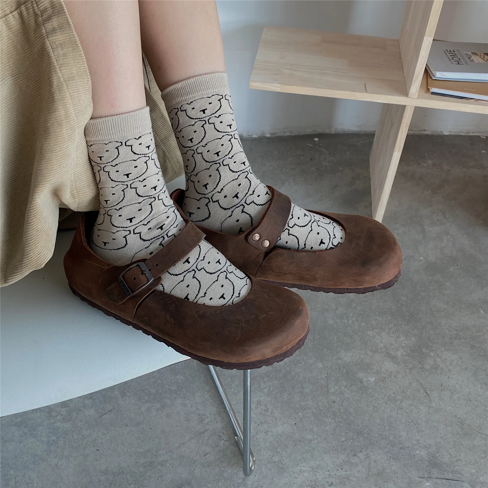 Kawai Slatka čarape, Ženske u japanskom stilu Slatka Djevojka Studenti Duge Čarape, Modni Harajuku Klasicni Ulica Odjeća Ženske čarape Božićne darove 5