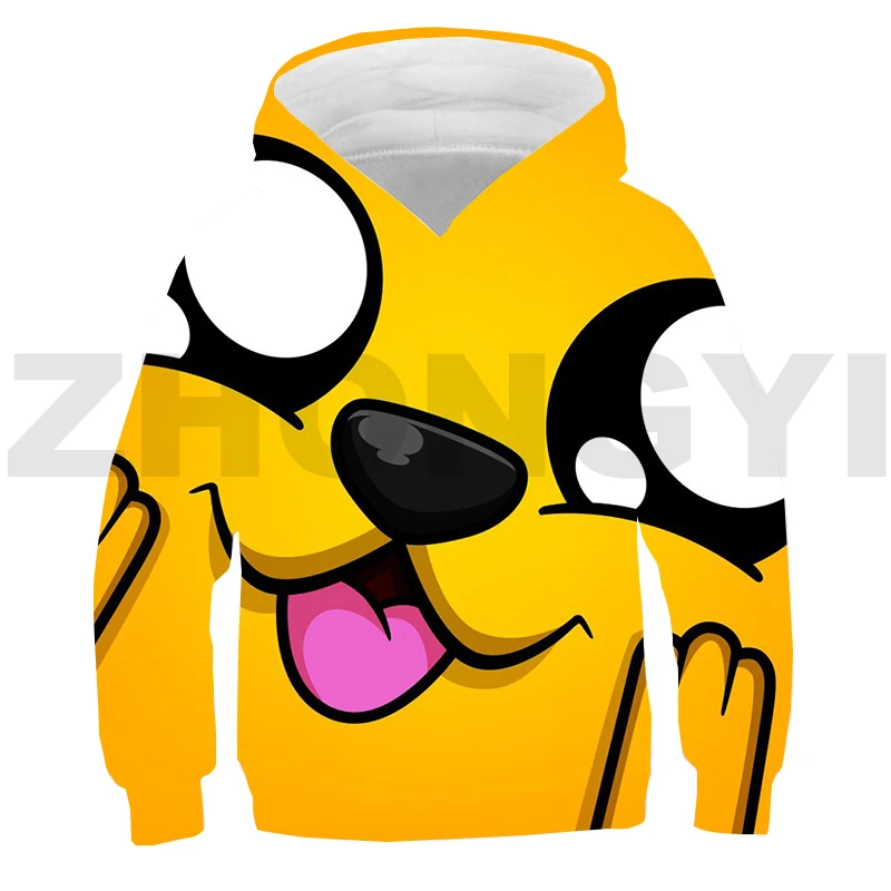 Svakodnevni 3D Animacija Mikecrack Majica s kapuljačom za mlade Ulične odjeće za djecu Негабаритный pulover Majica Dječja modna odjeća za odmor Compadrets 0